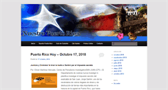 Desktop Screenshot of nuestropuertorico.com